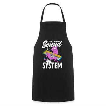 Public Fart Funny Inappropriate - Cooking Apron - black - Front - AI Model Male 185 dark (185cm)