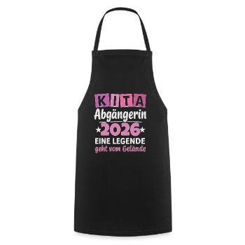 Daycare graduate 2026 motif - Cooking Apron - black - Front - AI Model Male 185 dark (185cm)