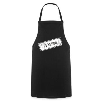 Lettrage Palatinat au look vintage - Tablier de cuisine - noir - Devant - AI Model Male 185 dark (185cm)
