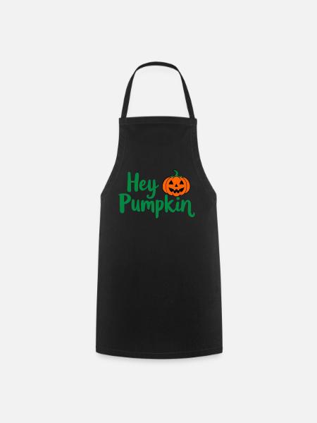 Hey Pumpkin Halloween-Spruch - Kochschürze - Schwarz