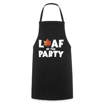 Leaf of the Party Happy Fall Harvest Autumn Leaf - Cooking Apron - black - Front - AI Model Male 185 dark (185cm)
