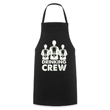 drinking_crew_01- - Kochschürze - Schwarz - Vorne - AI Model Male 185 dark (185cm)