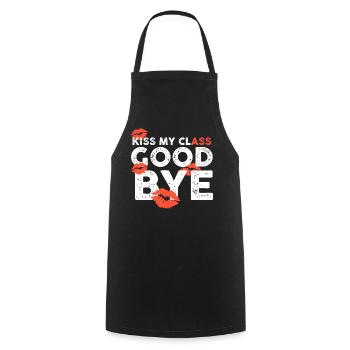 Class Shirts Kiss my class goodbye lips - Cooking Apron - black - Front - AI Model Male 185 dark (185cm)