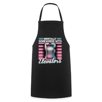 Elevator toddler & kids - Cooking Apron - black - Front - AI Model Male 185 dark (185cm)