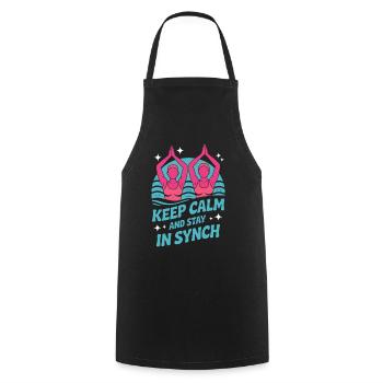 Synchronschwimmen Kunstschwimmen Wassersport - Kochschürze - Schwarz - Vorne - AI Model Male 185 dark (185cm)