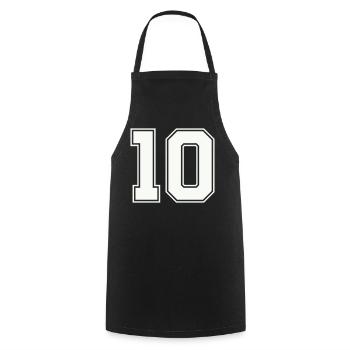 10 - Cooking Apron - black - Front - AI Model Male 185 dark (185cm)