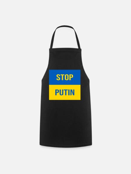 STOP PUTIN - Kochschürze - Schwarz