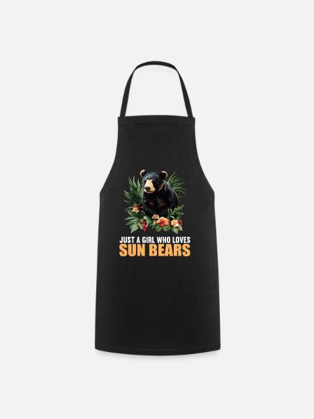 Sun Bear Malaienbär - Kochschürze - Schwarz