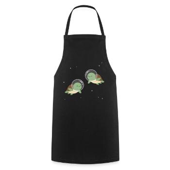 Niedliche Weltraum-Turtles - Kochschürze - Schwarz - Vorne - AI Model Male 185 dark (185cm)