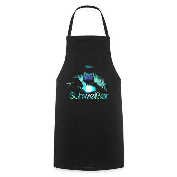 welder - Cooking Apron - black - Front - AI Model Male 185 dark (185cm)
