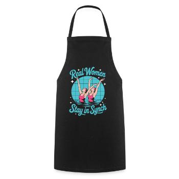 Synchronschwimmen Kunstschwimmen Wassersport - Kochschürze - Schwarz - Vorne - AI Model Male 185 dark (185cm)