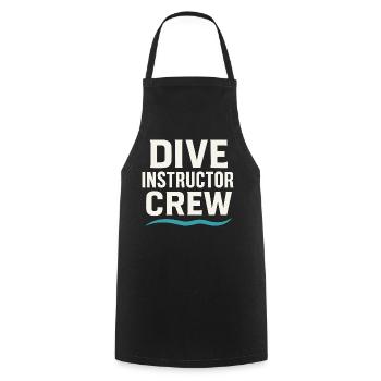 Scuba Instructor Dive Crew Pride Teaching - Cooking Apron - black - Front - AI Model Male 185 dark (185cm)