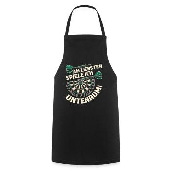 Darts Dart Dartboard Dartboard Dart Player - Cooking Apron - black - Front - AI Model Male 185 dark (185cm)
