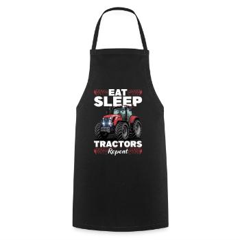 Tractor Kids Farm Lifestyle - Kochschürze - Schwarz - Vorne - AI Model Male 185 dark (185cm)