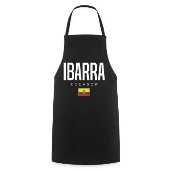 Ibarra Équateur Équatoriens - Tablier de cuisine - noir - Devant - AI Model Male 185 dark (185cm)