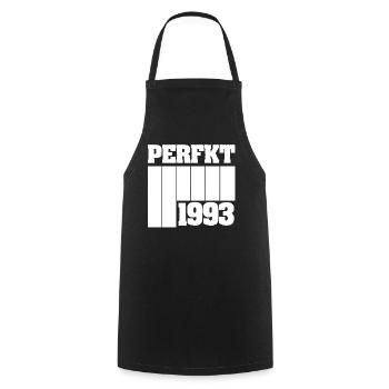 Design rétro intemporel de 1993 - Tablier de cuisine - noir - Devant - AI Model Male 185 dark (185cm)