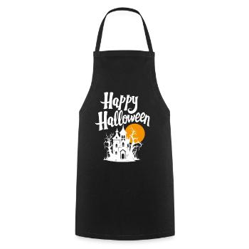 Joyeux halloween - Tablier de cuisine - noir - Devant - AI Model Male 185 dark (185cm)