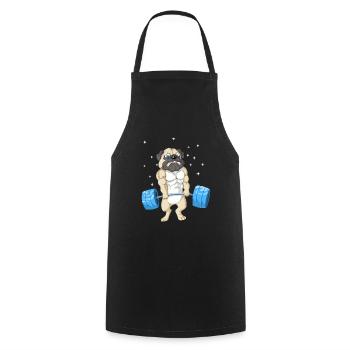 Carlin Haltérophilie Gym - Tablier de cuisine - noir - Devant - AI Model Male 185 dark (185cm)