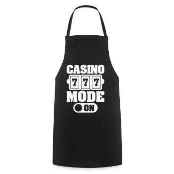 Casino Gambler Mode On Gambling - Kochschürze - Schwarz - Vorne - AI Model Male 185 dark (185cm)