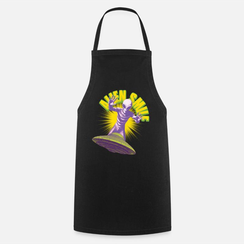 Extraterrestre sauveur - Tablier de cuisine - noir