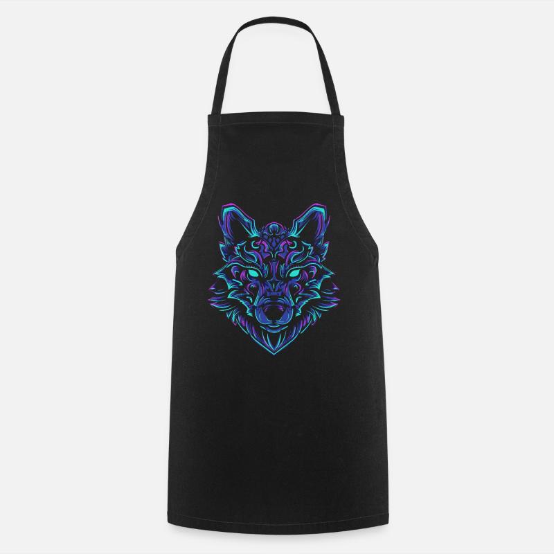 NéonWolf - Tablier de cuisine - noir