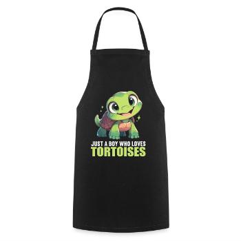 Tortoises Tortoise - Cooking Apron - black - Front - AI Model Male 185 dark (185cm)