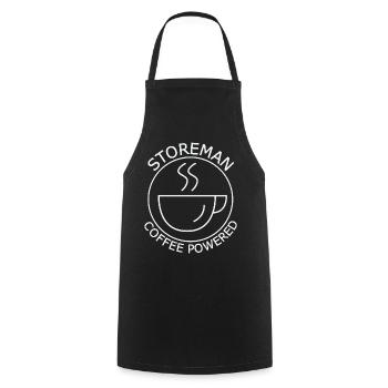 Storeman Coffee Powered - Kochschürze - Schwarz - Vorne - AI Model Male 185 dark (185cm)