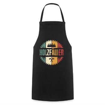 lumberjack - Cooking Apron - black - Front - AI Model Male 185 dark (185cm)