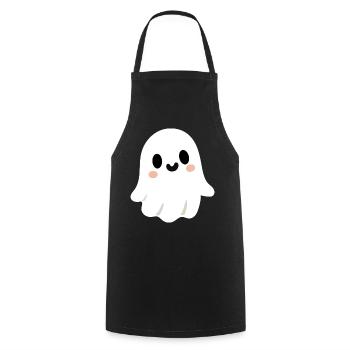 Niedlicher Geist - Kochschürze - Schwarz - Vorne - AI Model Male 185 dark (185cm)