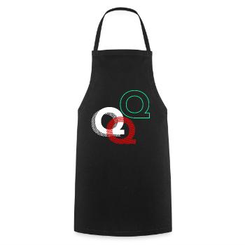 Buchstabe Q Geschenk - Kochschürze - Schwarz - Vorne - AI Model Male 185 dark (185cm)