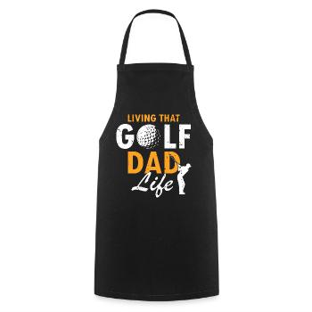 Living That Golf Dad Life Funny Sport Odds - Cooking Apron - black - Front - AI Model Male 185 dark (185cm)