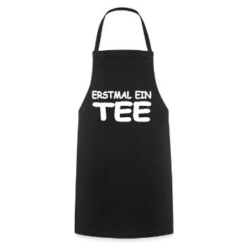 Tea - Cooking Apron - black - Front - AI Model Male 185 dark (185cm)