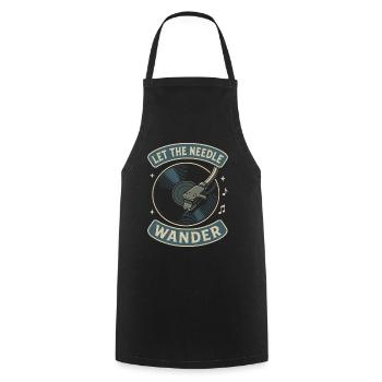 Let The Needle Wander Liebhaber von Vinyl-Schallplatten - Kochschürze - Schwarz - Vorne - AI Model Male 185 dark (185cm)