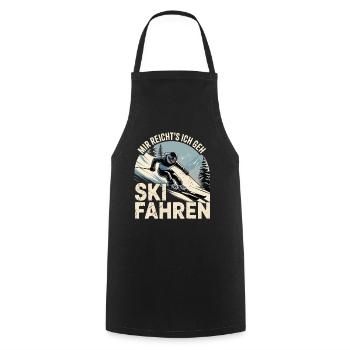 Après Ski Skiing Skiers Skiing - Cooking Apron - black - Front - AI Model Male 185 dark (185cm)