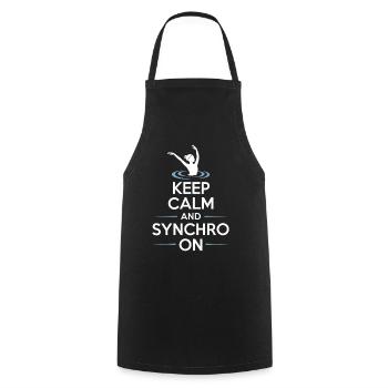 Synchronized swimming Artistic swimming Water sports - Cooking Apron - black - Front - AI Model Male 185 dark (185cm)