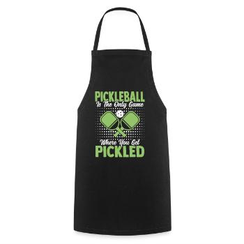 Pickleball Paddleball Outdoor Sport Tennis - Kochschürze - Schwarz - Vorne - AI Model Male 185 dark (185cm)