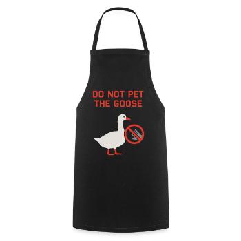 Funny Gänse Meme Chaos Honk Zertifiziert Albern - Kochschürze - Schwarz - Vorne - AI Model Male 185 dark (185cm)