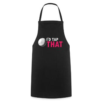 I'd Tap That Funny Golf Humor Joke Saying - Cooking Apron - black - Front - AI Model Male 185 dark (185cm)