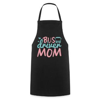Bus Driver Mom - Cooking Apron - black - Front - AI Model Male 185 dark (185cm)