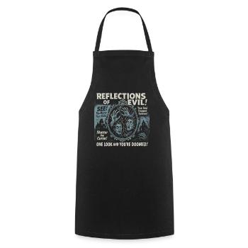 Reflections Of Evil Mirror Movie Poster Halloween - Cooking Apron - black - Front - AI Model Male 185 dark (185cm)
