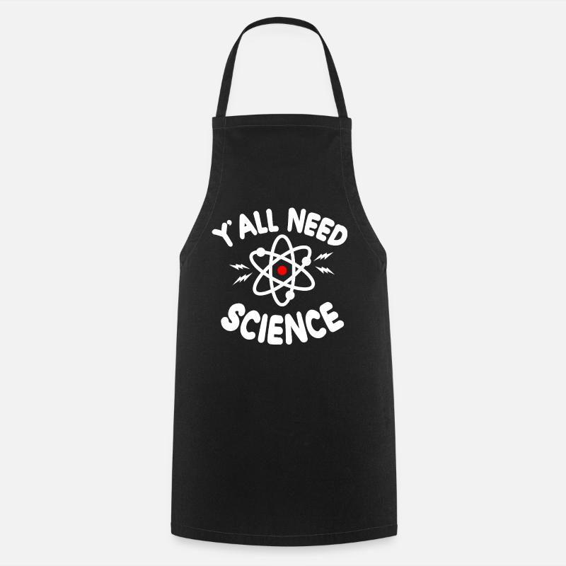 Science for All Atom Tee - Cooking Apron - black