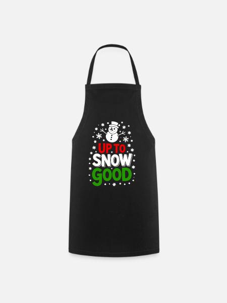 Bis zum Schnee Gut - Kochschürze - Schwarz