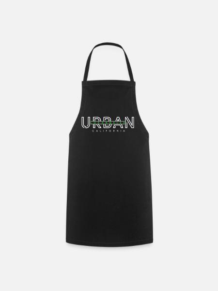 Urbaner LosAngeles-Stil - Kochschürze - Schwarz