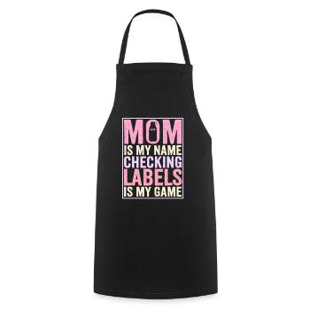 Lactose intolerance Lactose intolerant mother - Cooking Apron - black - Front - AI Model Male 185 dark (185cm)