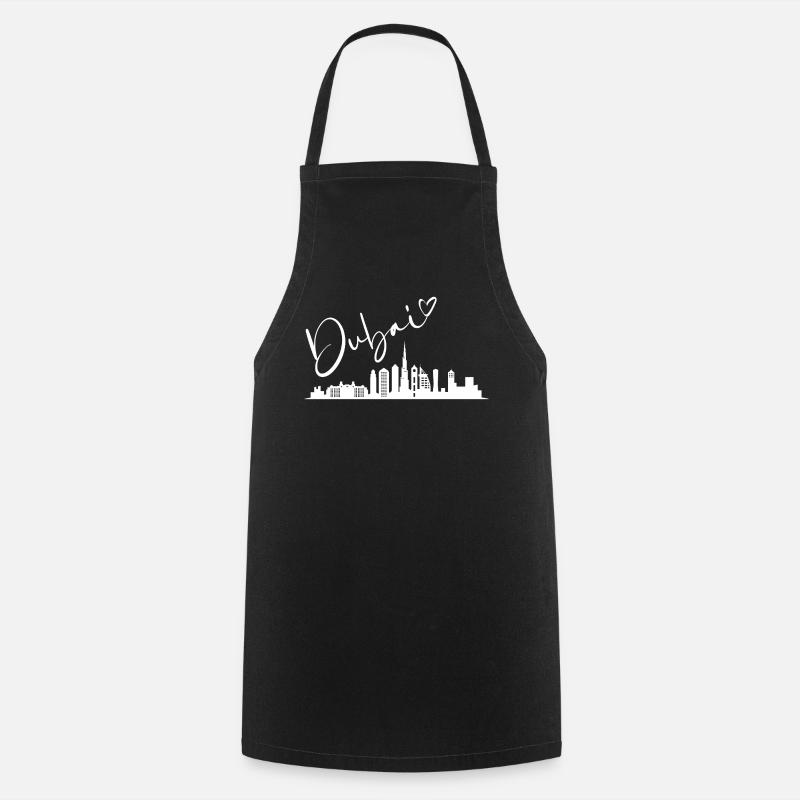Dubai – Skyline of Dreams - Cooking Apron - black