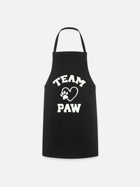 Team Paw Pfote - Kochschürze - Schwarz