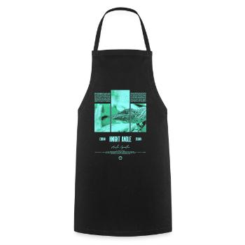 Cuban Knight Anole Lizard Owner Reptile Keeper - Cooking Apron - black - Front - AI Model Male 185 dark (185cm)