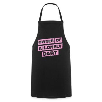Darts Shirt Hoodie Owner of a lonely Dart - Cooking Apron - black - Front - AI Model Male 185 dark (185cm)