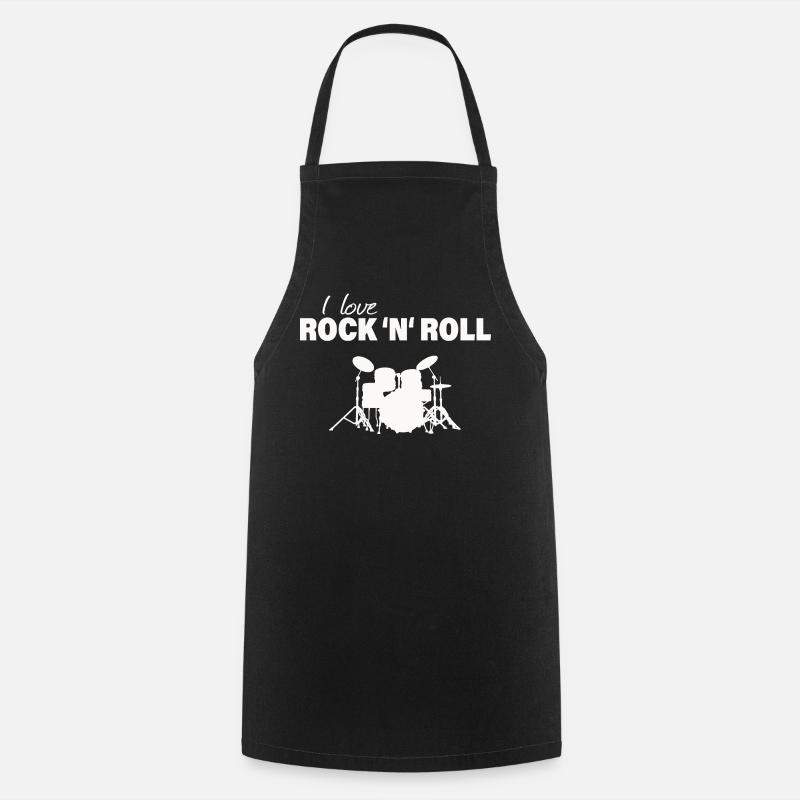 ROCK AND ROLL - Kochschürze - Schwarz