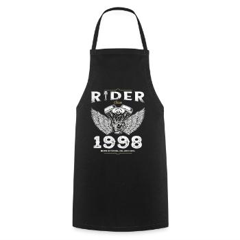  Rider Since 1998 - 27 Years, Fueled by the Open - Cooking Apron - black - Front - AI Model Male 185 dark (185cm)